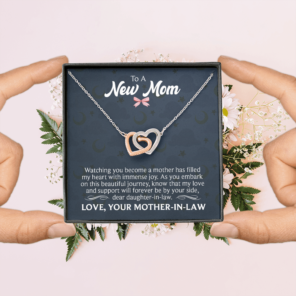 Interlocking Hearts Necklace : To A New Mom Love Your Mother -In- Law