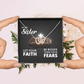 Interlocking Hearts Necklace: To My Sister Bigger Than Your Fears
