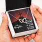 Interlocking Hearts Necklace : To My Daughter Be Strong