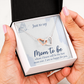 Interlocking Hearts Necklace : Mom To Be I Am So Happy For You