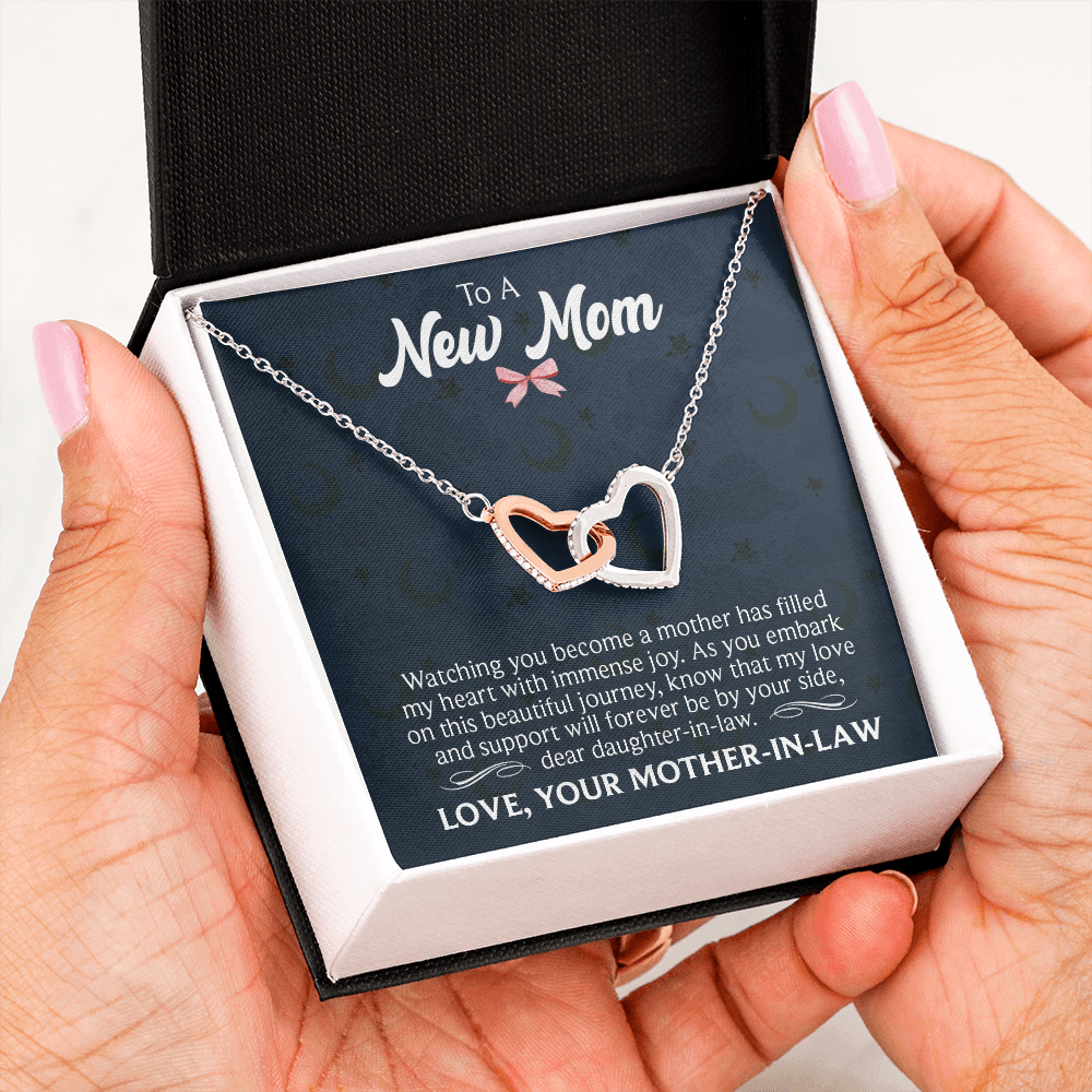 Interlocking Hearts Necklace : To A New Mom Love Your Mother -In- Law