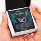 Interlocking Hearts Necklace : To My Daughter I Love You