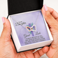 Interlocking Hearts Necklace : To MY Daughter May Jesus Bless You