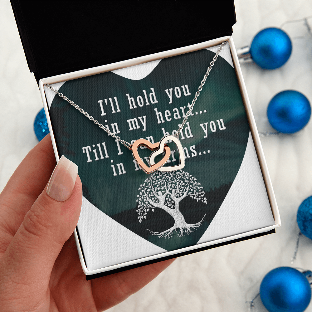 Interlocking Hearts Necklace:I'll Hold You In My Heart