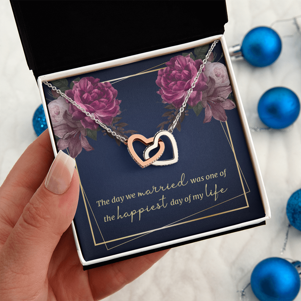 Interlocking Hearts Necklace: The Day We Married