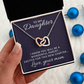 Interlocking Hearts Necklace : To My Daughter Love Your Mom