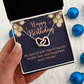 Interlocking Hearts Necklace : Happy Birthday My Special Wish