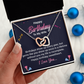 Interlocking Hearts Necklace :Happy Birthday To My Wife I Love You