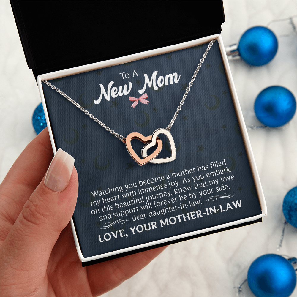 Interlocking Hearts Necklace : To A New Mom Love Your Mother -In- Law