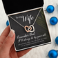 Interlocking Hearts Necklace : To My Wife I'll Always Be By Your Side