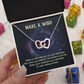 Interlocking Hearts Necklace: Make A Wish