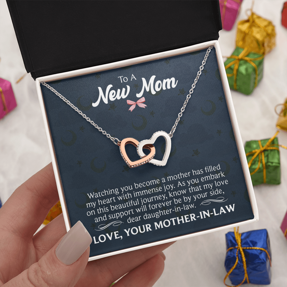 Interlocking Hearts Necklace : To A New Mom Love Your Mother -In- Law