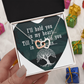 Interlocking Hearts Necklace:I'll Hold You In My Heart