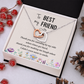 Interlocking Hearts Necklace : To My Best Friend Standing By My Side