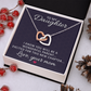 Interlocking Hearts Necklace : To My Daughter Love Your Mom