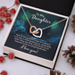 Interlocking Hearts Necklace : To My Daughter I Love You