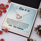 Interlocking Hearts Necklace : Mom To Be Love , Your Husband