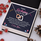 Interlocking Hearts Necklace :Happy Birthday To My Wife I Love You