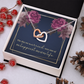 Interlocking Hearts Necklace: The Day We Married
