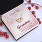 Interlocking Hearts Necklace :I Love You Grandma