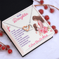 Interlocking Hearts Necklace: To My Daughter I Love You So Much
