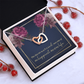 Interlocking Hearts Necklace: The Day We Married