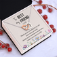 Interlocking Hearts Necklace : To My Best Friend Standing By My Side