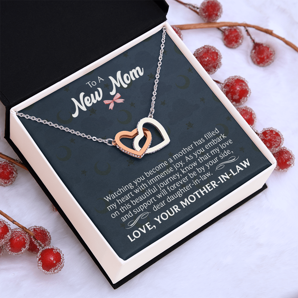 Interlocking Hearts Necklace : To A New Mom Love Your Mother -In- Law
