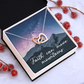 Interlocking Hearts Necklace : Faith Can Move Mountains