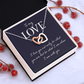 Interlocking Hearts Necklace: To MY Love I Am With You