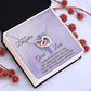 Interlocking Hearts Necklace : To MY Daughter May Jesus Bless You
