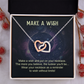 Interlocking Hearts Necklace: Make A Wish