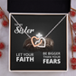 Interlocking Hearts Necklace: To My Sister Bigger Than Your Fears