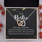 Interlocking Hearts Necklace : To My Bestie Like Happy Memories
