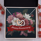 Interlocking Hearts Necklace:Happy Anniversary