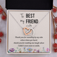 Interlocking Hearts Necklace : To My Best Friend Standing By My Side