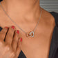 Interlocking Hearts Necklace:Happy Anniversary