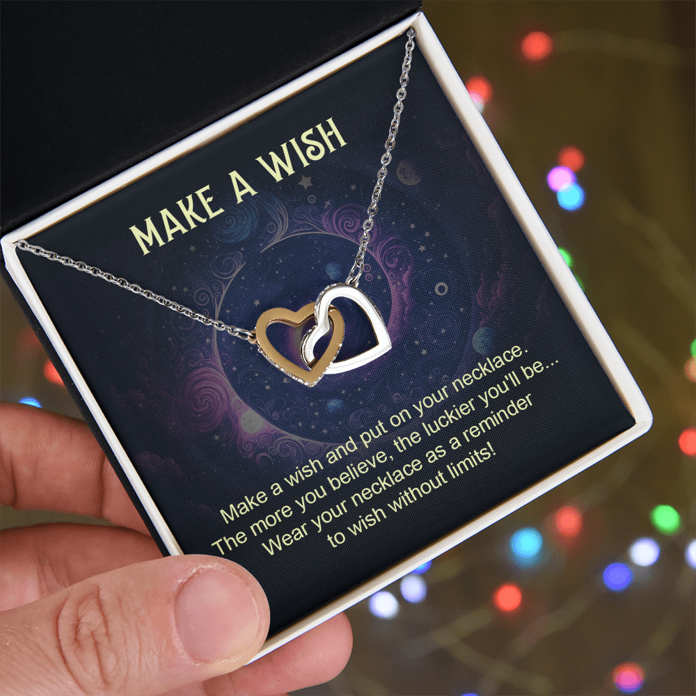 Interlocking Hearts Necklace: Make A Wish