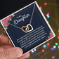 Interlocking Hearts Necklace :To My Daughter It's A Special Bond