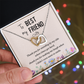 Interlocking Hearts Necklace : To My Best Friend Standing By My Side