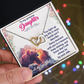 Interlocking Hearts Necklace:To My Precious Daughter With All My Love Dad