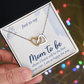 Interlocking Hearts Necklace : Mom To Be I Am So Happy For You