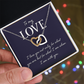 Interlocking Hearts Necklace: To MY Love I Am With You