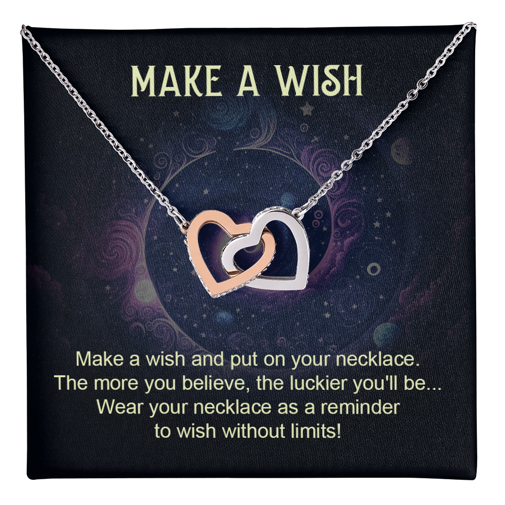 Interlocking Hearts Necklace: Make A Wish