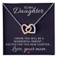 Interlocking Hearts Necklace : To My Daughter Love Your Mom