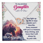 Interlocking Hearts Necklace:To My Precious Daughter With All My Love Dad