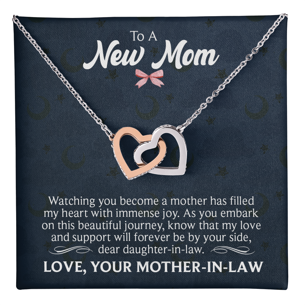 Interlocking Hearts Necklace : To A New Mom Love Your Mother -In- Law