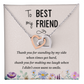 Interlocking Hearts Necklace : To My Best Friend Standing By My Side