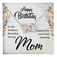 Interlocking Hearts Necklace :Happy Birthday Mom