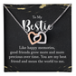 Interlocking Hearts Necklace : To My Bestie Like Happy Memories